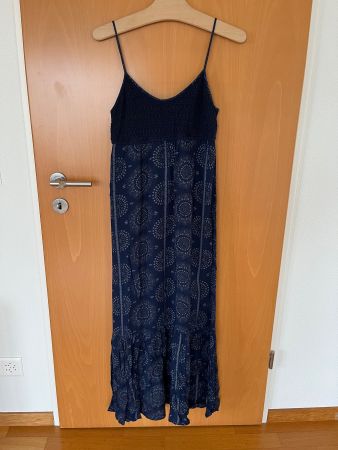 Sommerliches Maxikleid, dunkelblau, Grösse 38, Top Zustand