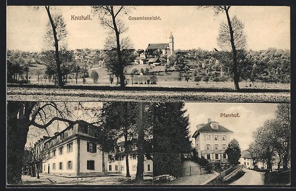 Cartoline postali: Knutwil, Gesamtansicht, Bad Knutwil, Pfa – Usato da Berlin venduto da bartko-reher