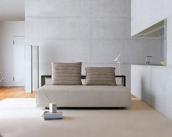 Design Sofa Rolf Benz 370 Leder und Holz