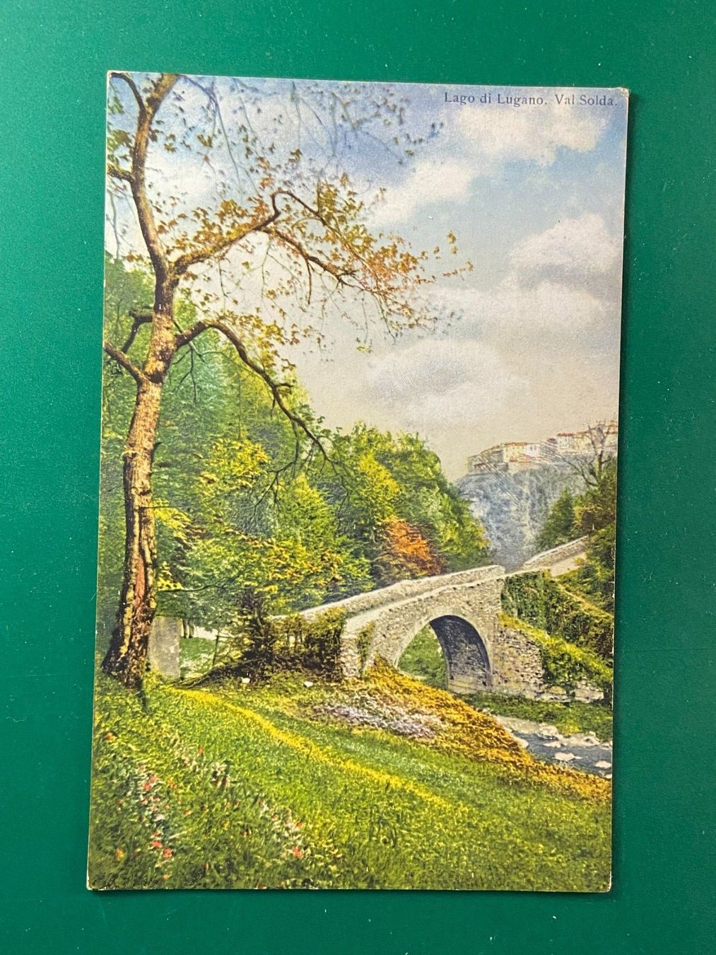 Cartoline postali: Lago di Lugano. Val Solda – Usato da Steg VS venduto da danwer74
