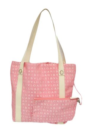 Bvlgari Handtasche Segeltuch rosa, NEU