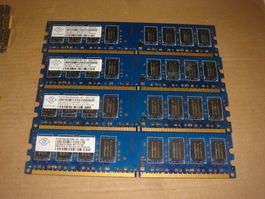 4 Stück 2gb ddr2 ram für PC. Getestet.