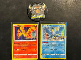 Articuno & Moltress Holo Pokémon Go (PGO012 & 024) EN NM-EX