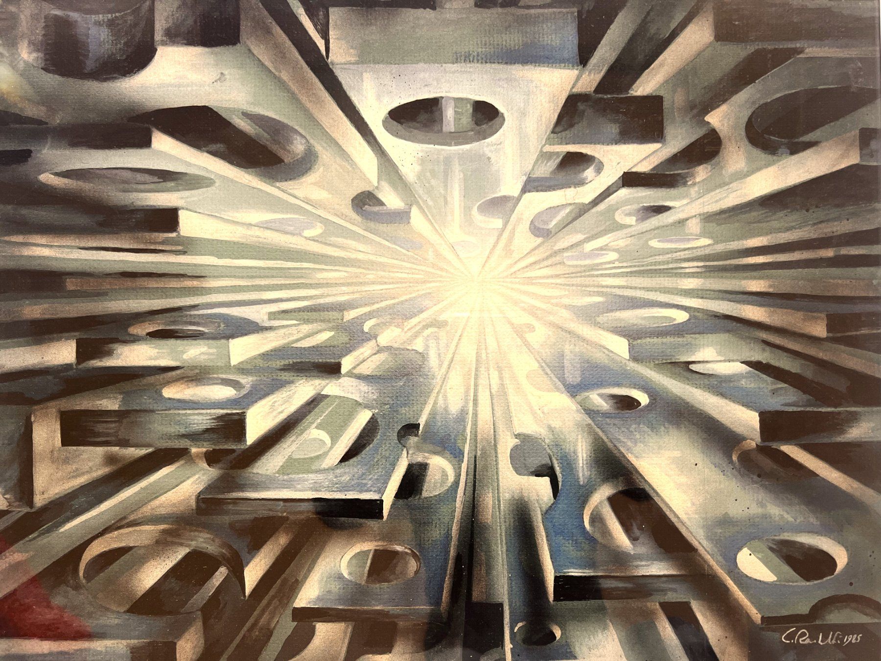 Gemälde: Carlo Rambaldi "Schöpfer von E.T" - Originalgemälde. 1983 – Gebraucht aus Ponte Tresa von 11GalleriaAlterEgo11 2