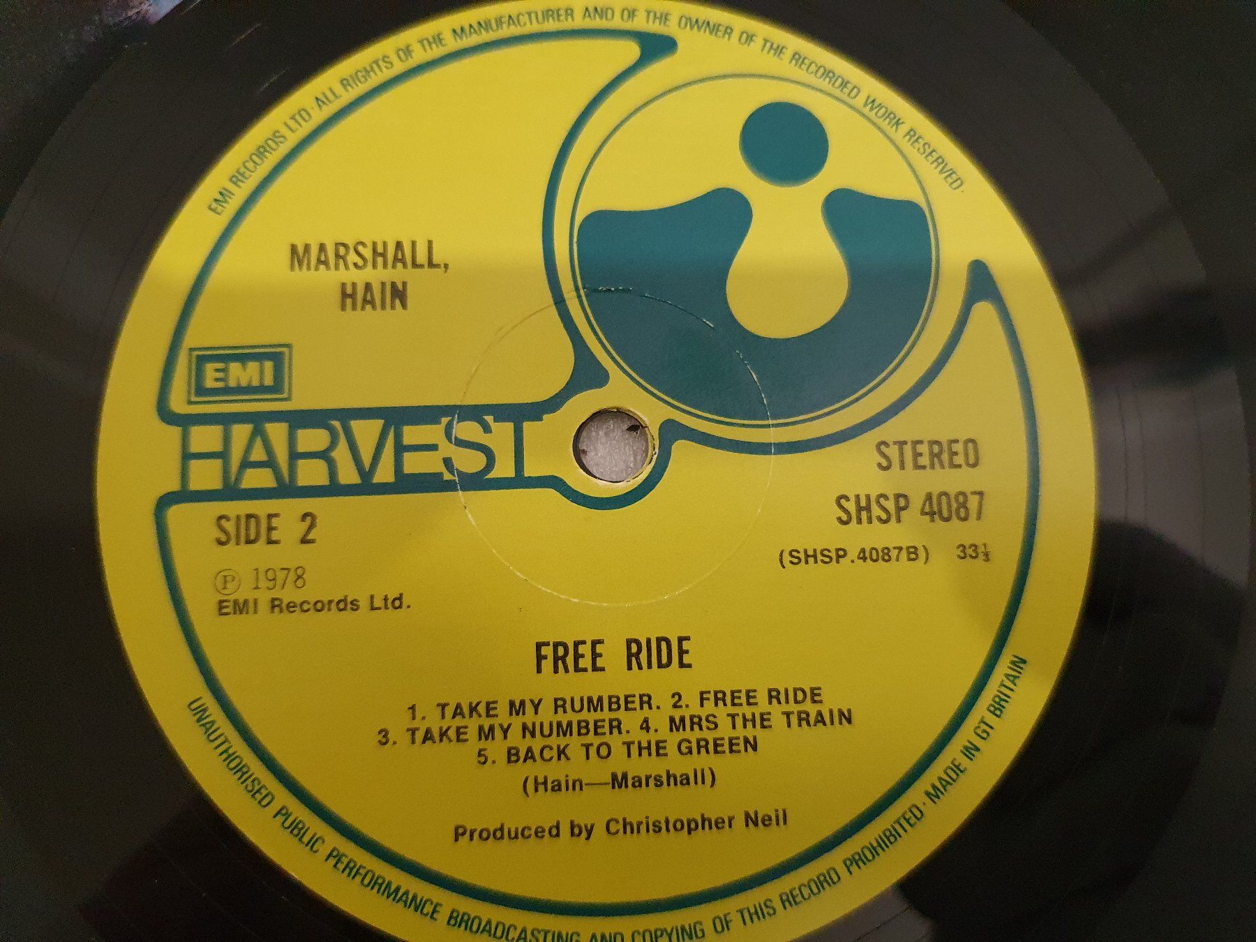 Schallplatten: Marshall Hain – Free Ride – Gebraucht aus Uster von Vinyl-Leidenschaft 8
