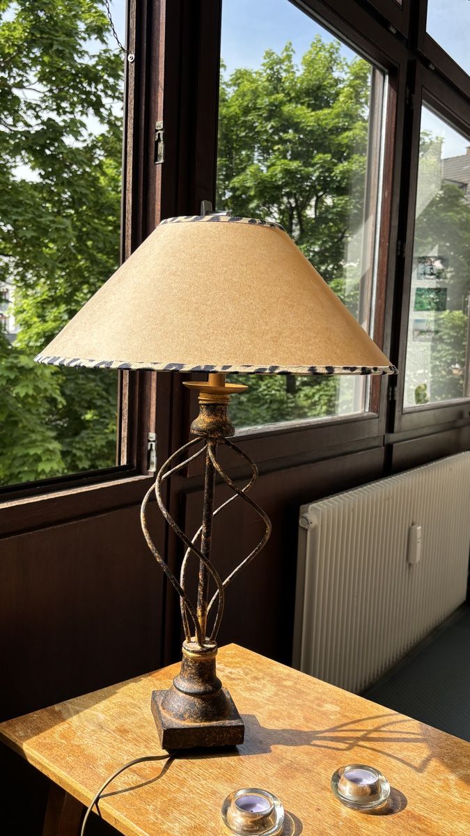 Lampade: Vintage Table Lamp with Leopard Print  – Usato da Basel venduto da art_859w