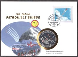 Numis, 50 Jahre Patrouille Suisse, Tango über dem Lauberhorn