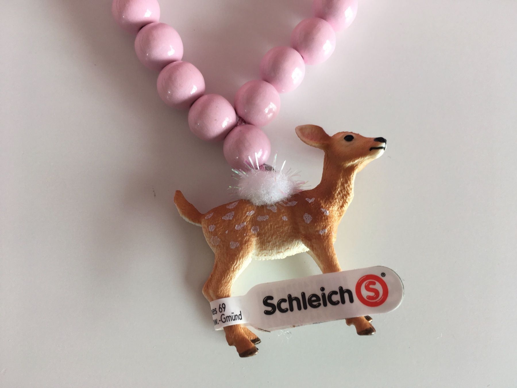 Catenine: SCHLEICH Kette Bambi Reh rosa – Nuovo e nell'imballaggio originale da Zollikofen venduto da poppala 6