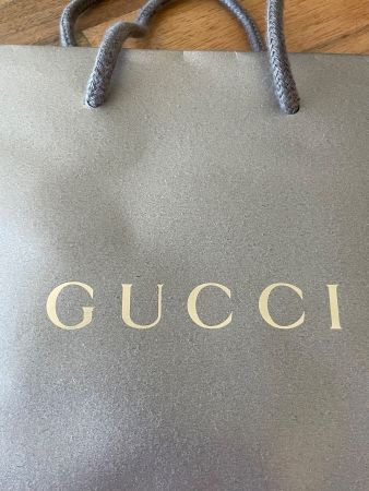 Gucci Tragtasche, original, neu & ungetragen, gold/ olivgrün