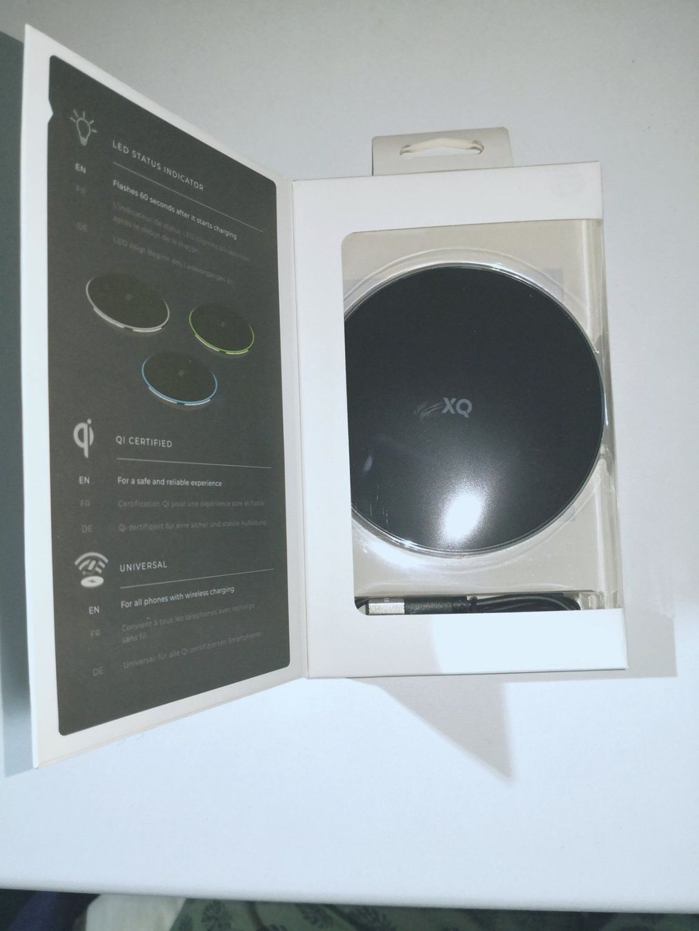 Caricabatterie: XQISIT Wireless Fast Charger 10W Black – Nuovo e nell'imballaggio originale da Bern venduto da dgmc 9