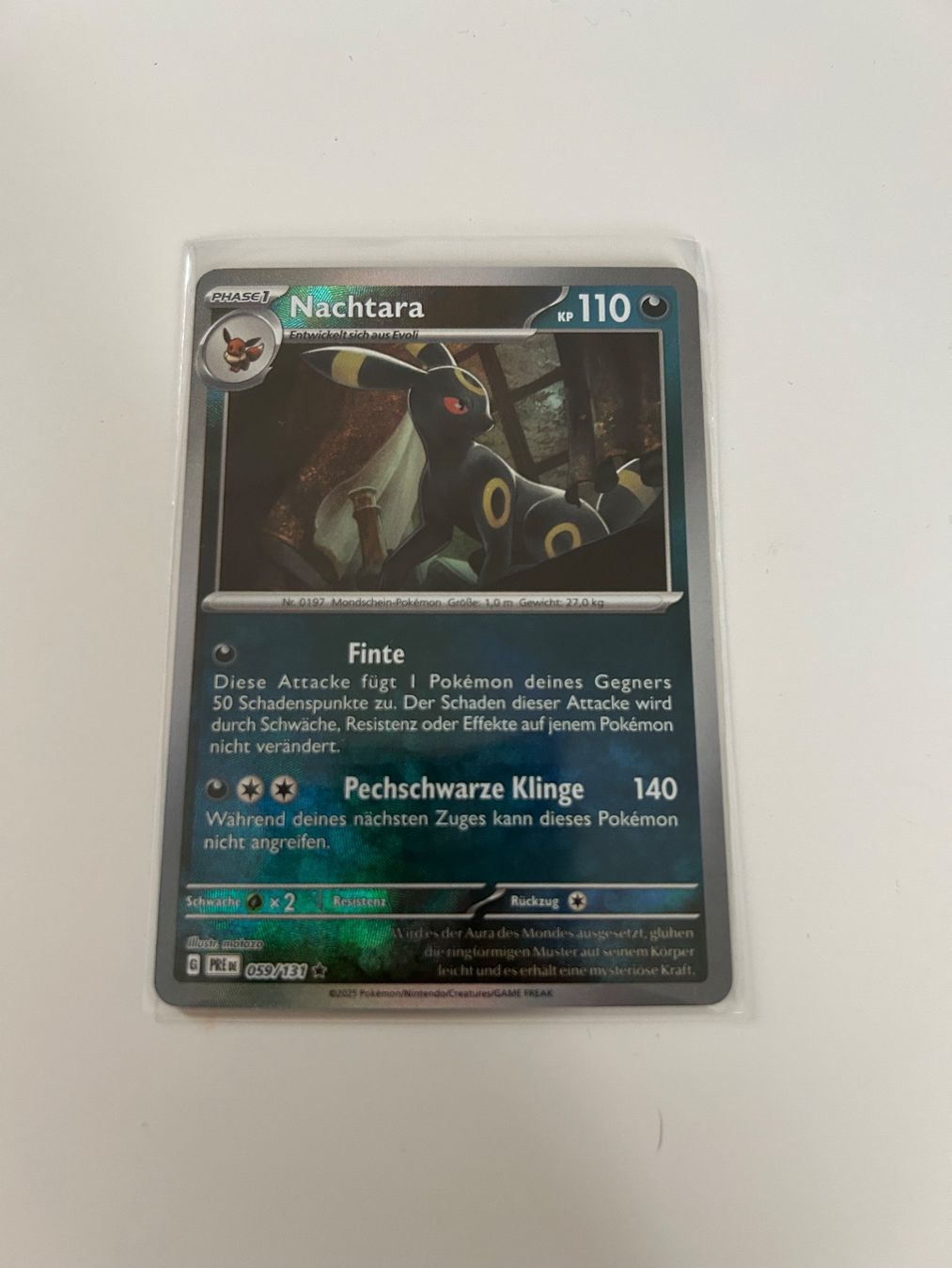 Pokémon Carte collezionabili: Pokemon Umbreon Nachtara Pokeball reverse holo PRE 059/131 – Nuovo (secondo la descrizione) da Unterengstringen venduto da dan_zl5j
