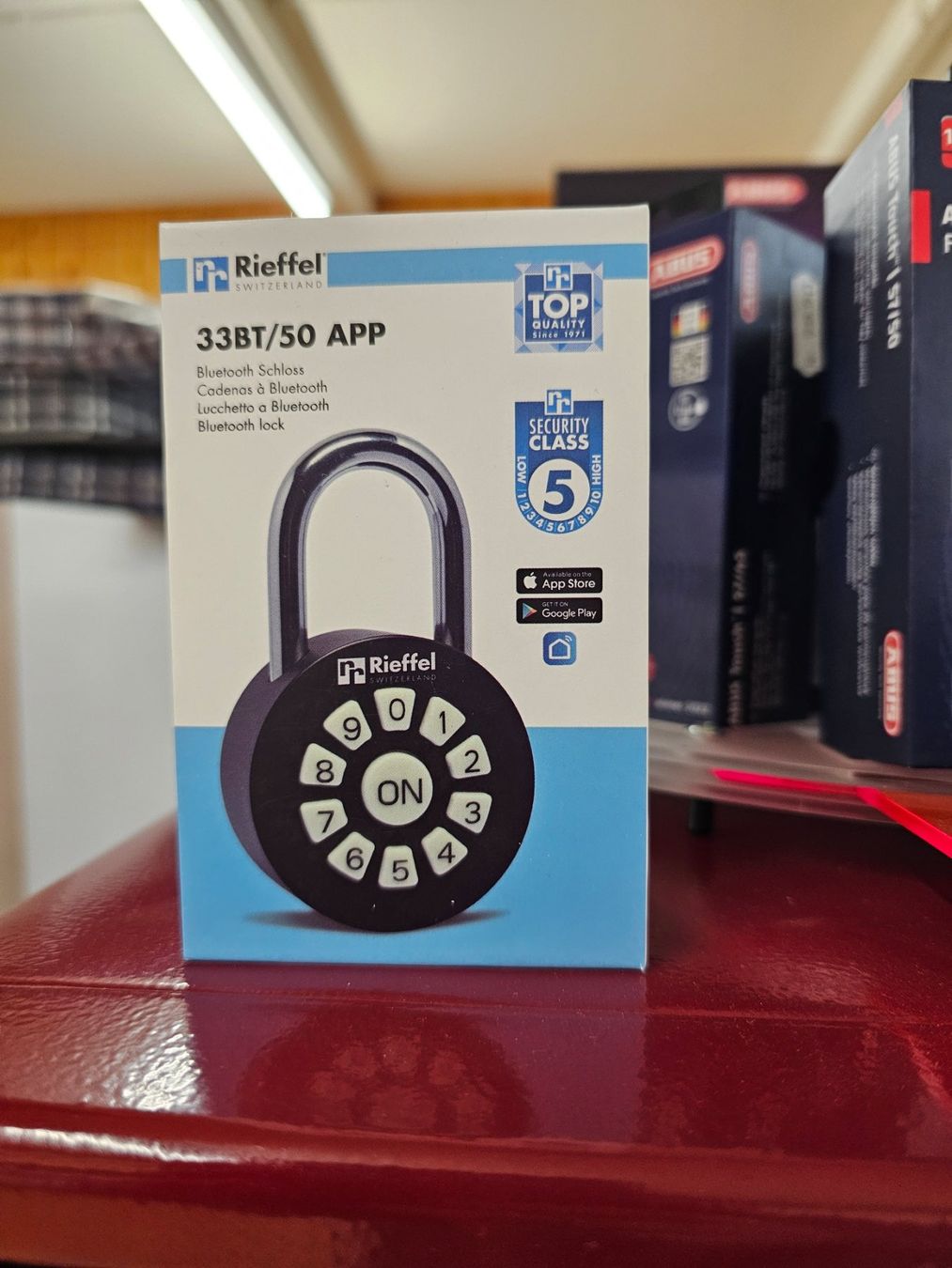 Lucchetti: Metall Vorhängeschloss mit Zahlencode und App, Bluetooth – Nuovo e nell'imballaggio originale da Koppigen venduto da Bracher_Mail-House 3