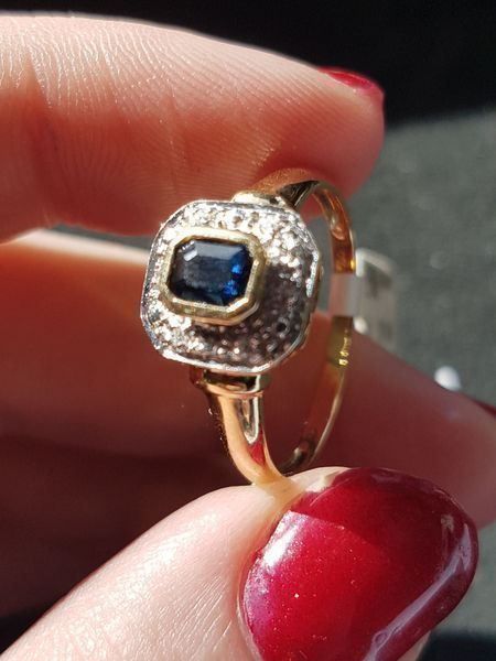 Bagues: Moderner 18 Kt. Goldring mit 6 Diamanten – Neuf (Voir description) à Unterägeri par Altgoldschmuck