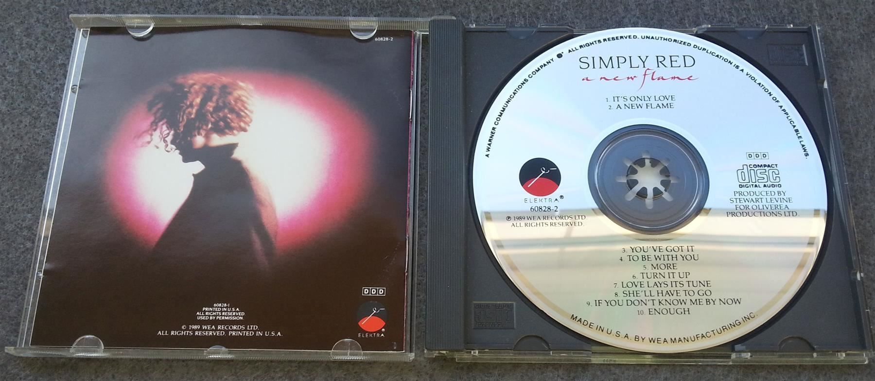 CD: CD SIMPLY RED "a new flame", Rock 1989 – Usato da Oberriet SG venduto da ganesh435 2