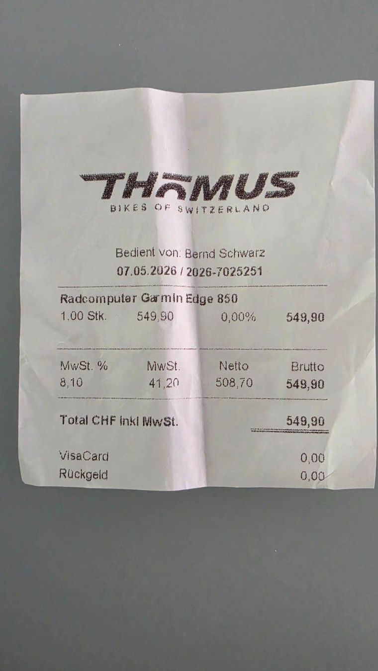 Navigationsgeräte: Garmin Edge 850 – Neu (gemäss Beschreibung) aus Thun von Jelly 1