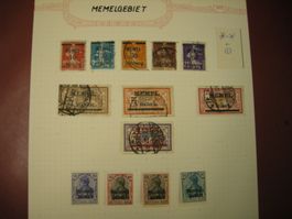 DEUTSCHES REICH, MEMEL GEBIET AB 19.8.21., POSTFRISCH/*Falz