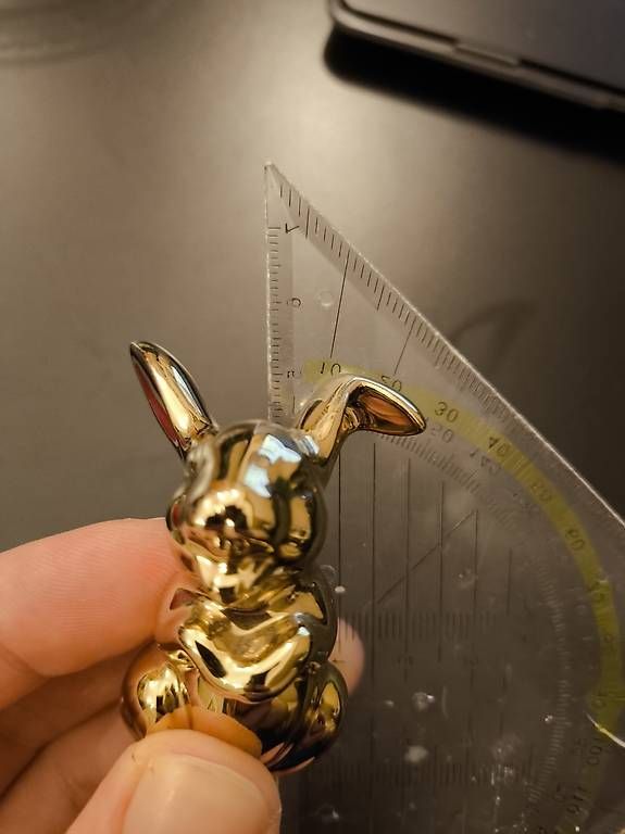 Statuette: Goldhase Rosenthal 5cm gross - Ostern – Usato da Wädenswil venduto da Preppy 3