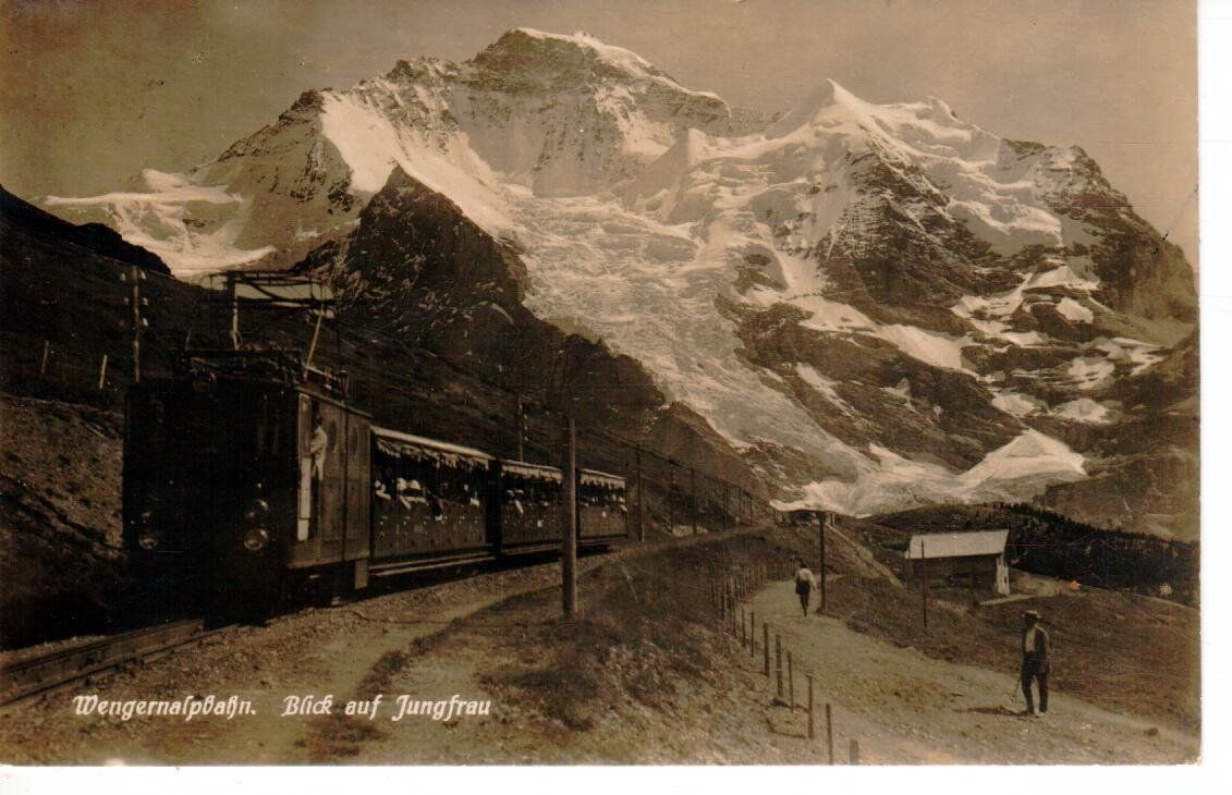 Ansichtskarten: Wengernalpbahn  1927 – Gebraucht aus Wolhusen von Curver9