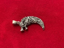 Anhänger Keltische Wolf Kralle 925 Sterling Silber