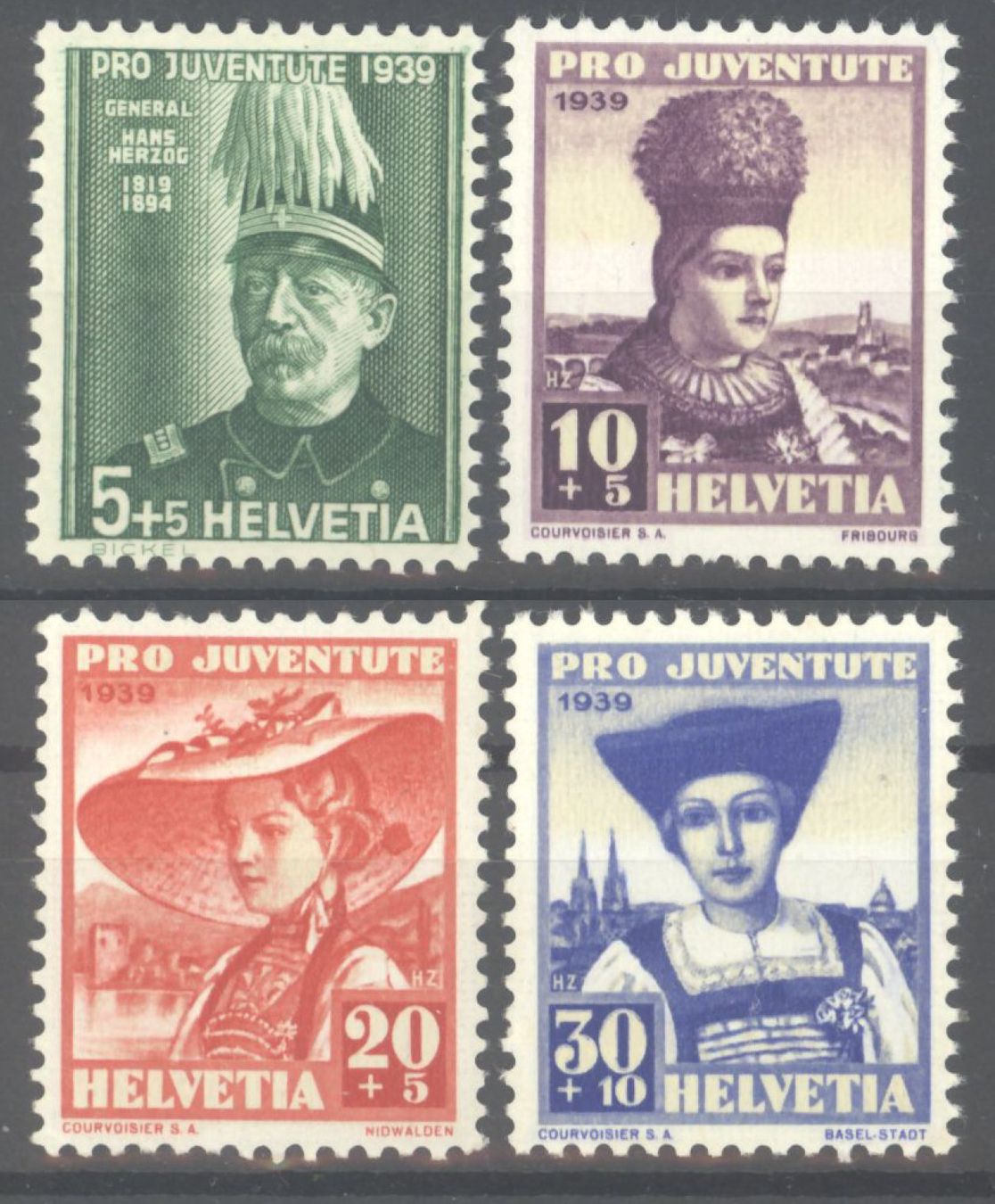 Tutti i francobolli: 1939, Pro Juventute, ohne Falz ** – Nuovo (secondo la descrizione) da Willisau venduto da Vollstempel