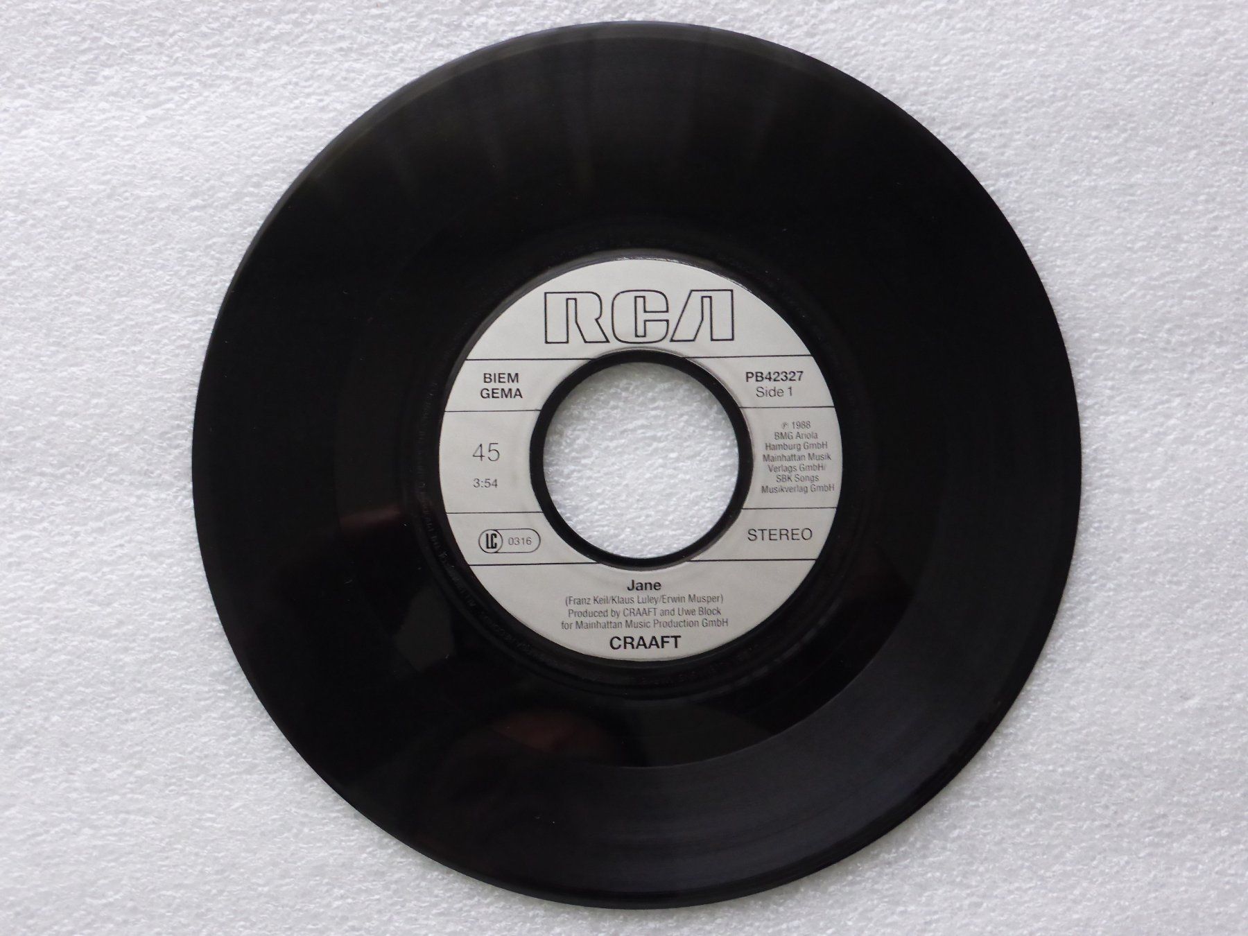 Dischi in vinile: Vinyl Single   CRAAFT – Usato da Küssnacht am Rigi venduto da Mondkinder 1
