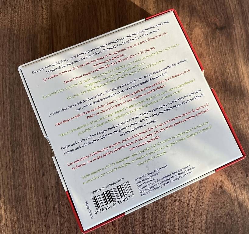 Giochi: Spiel Schweiz – Usato da Rotkreuz venduto da Vauban 1