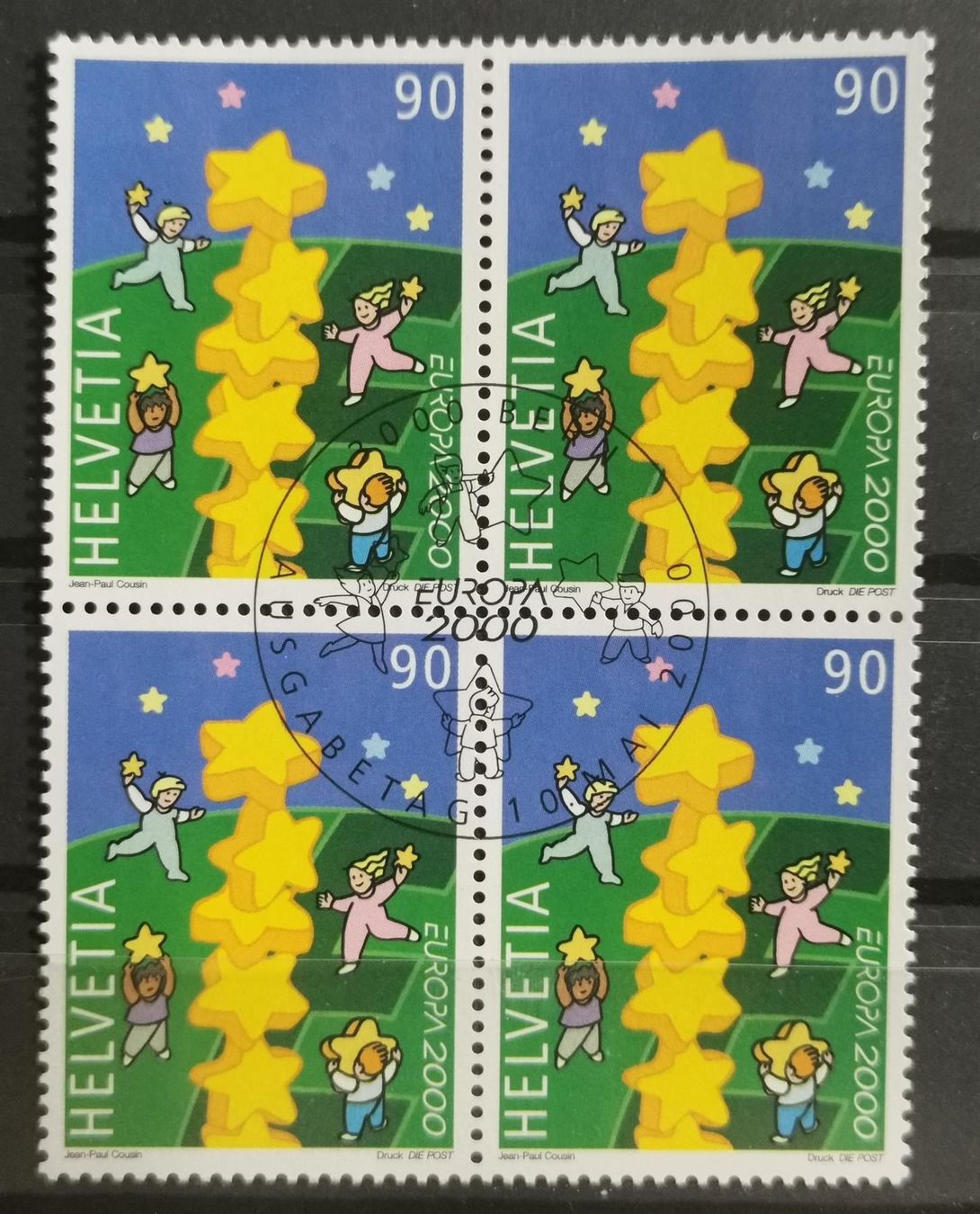 Tutti i francobolli: 2000 Jugend baut Europa ET-Viererblock – Nuovo (secondo la descrizione) da Dübendorf venduto da goeggi79