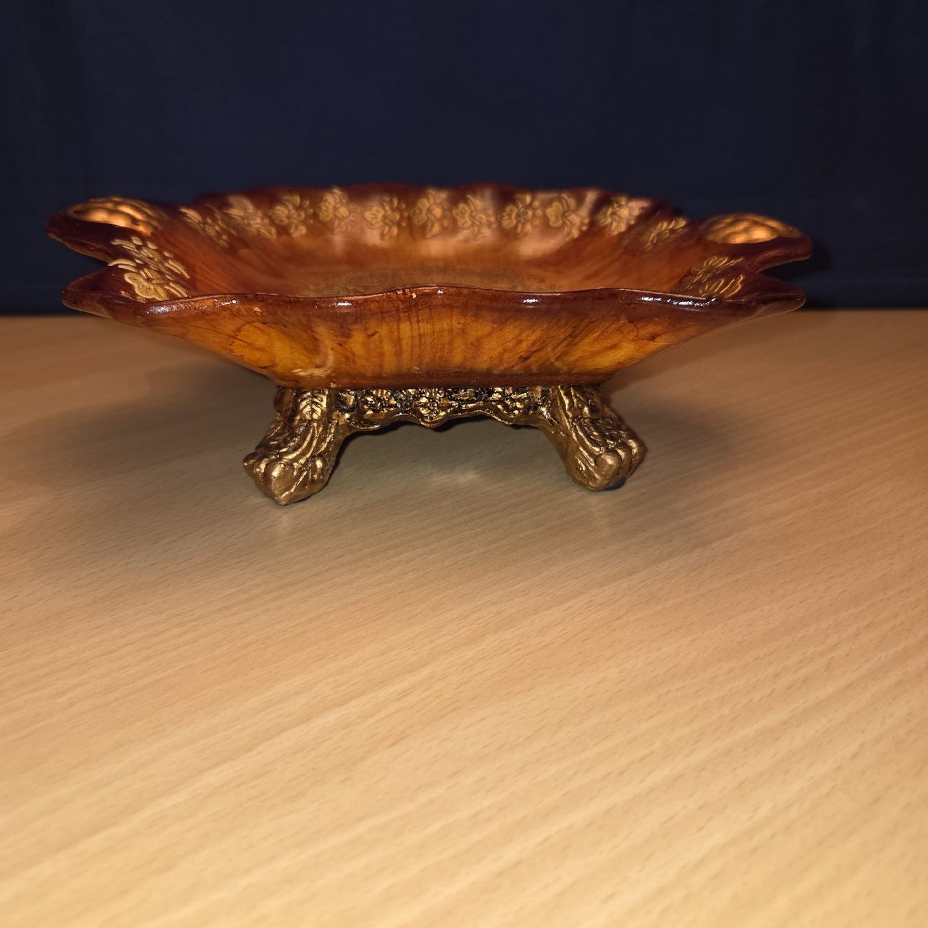 Piatti di portata: Dekorative Vintage Schale mit Goldmuster, Herbstdeko! – Usato da Kriens venduto da gra_fhn7 6