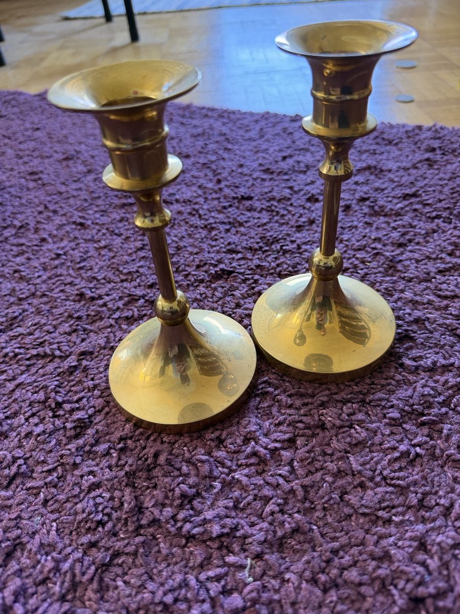 Portacandele: 2x Elegante Messing Kerzenständer  – Usato da Lyss venduto da nekoreh 7