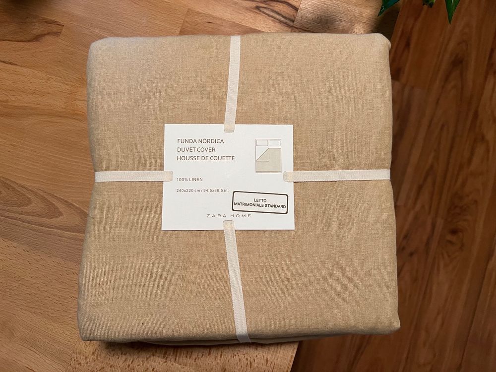 Zara Home Washed Linen Duvet Cover 140 GxM ² NEW Kaufen auf Ricardo