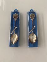 Cuillères souvenir plaqué argent lot de 2 état neuf