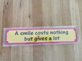 Metall-Schild Spruch