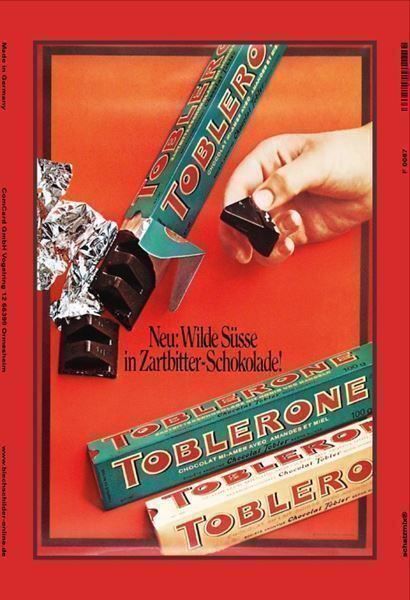 Toblerone Insegne: Blechschild-TOBLERONE SCHOKOLADE – Nuovo e nell'imballaggio originale da Rupperswil venduto da big-one-sale