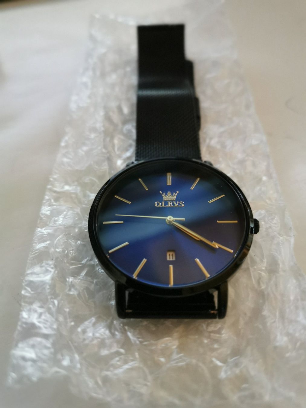 Orologi: Elegante dünne Herrenuhr – Nuovo e nell'imballaggio originale da Filzbach venduto da Sabenasi 1
