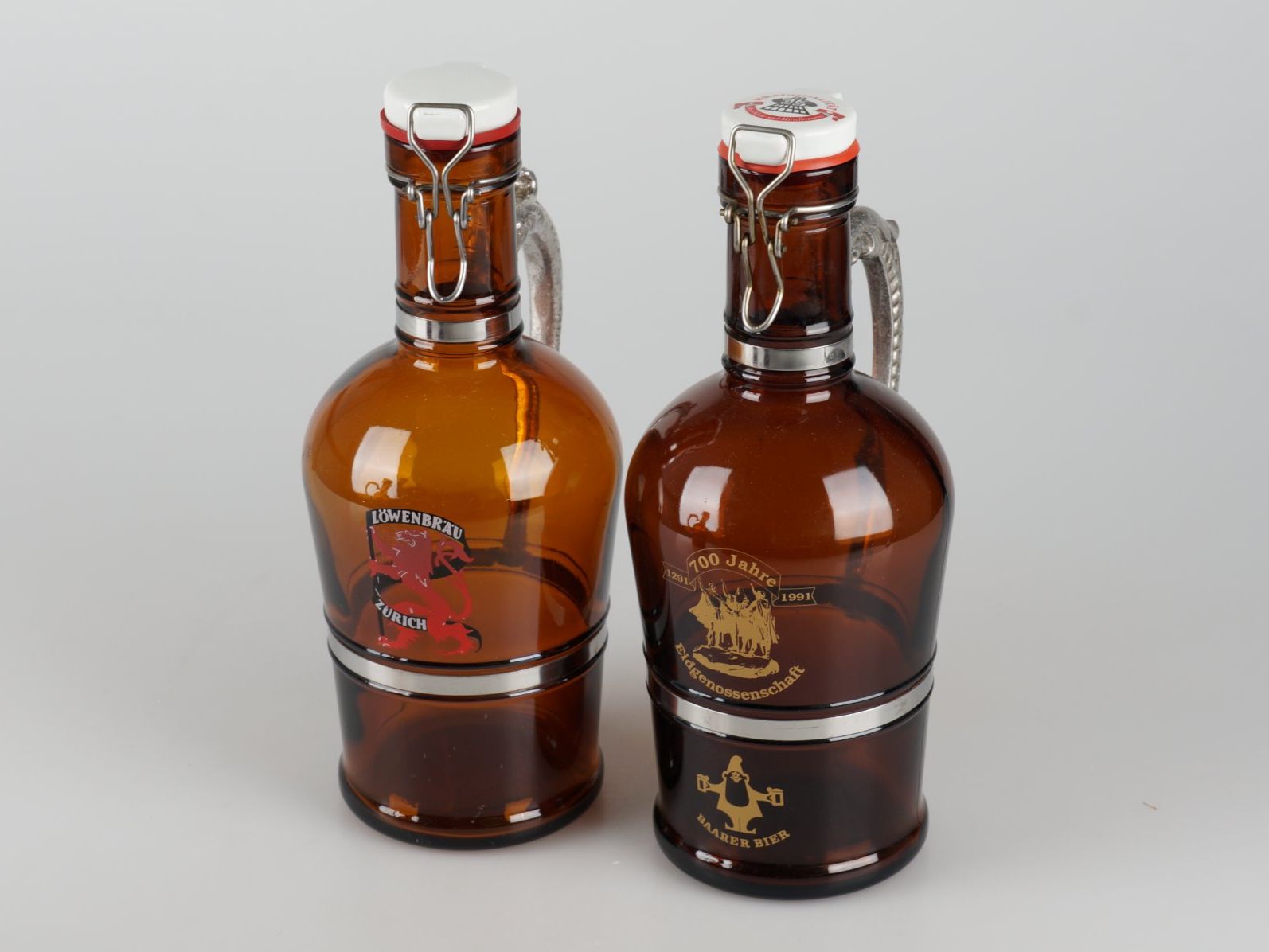 Bicchieri, Caraffe & Bottiglie: 4× Braune Bierflaschen – Usato da Rüti ZH venduto da Restwert_Rueti_ZH 2