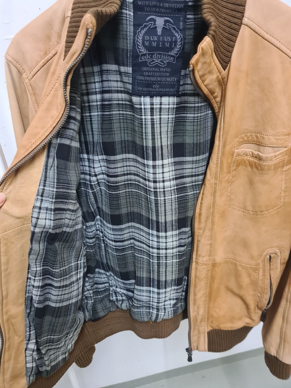 Esprit Giacche: Esprit, Lederjacke, Herren, gr. M, cognac – Usato da Steinhausen venduto da MilaB 4