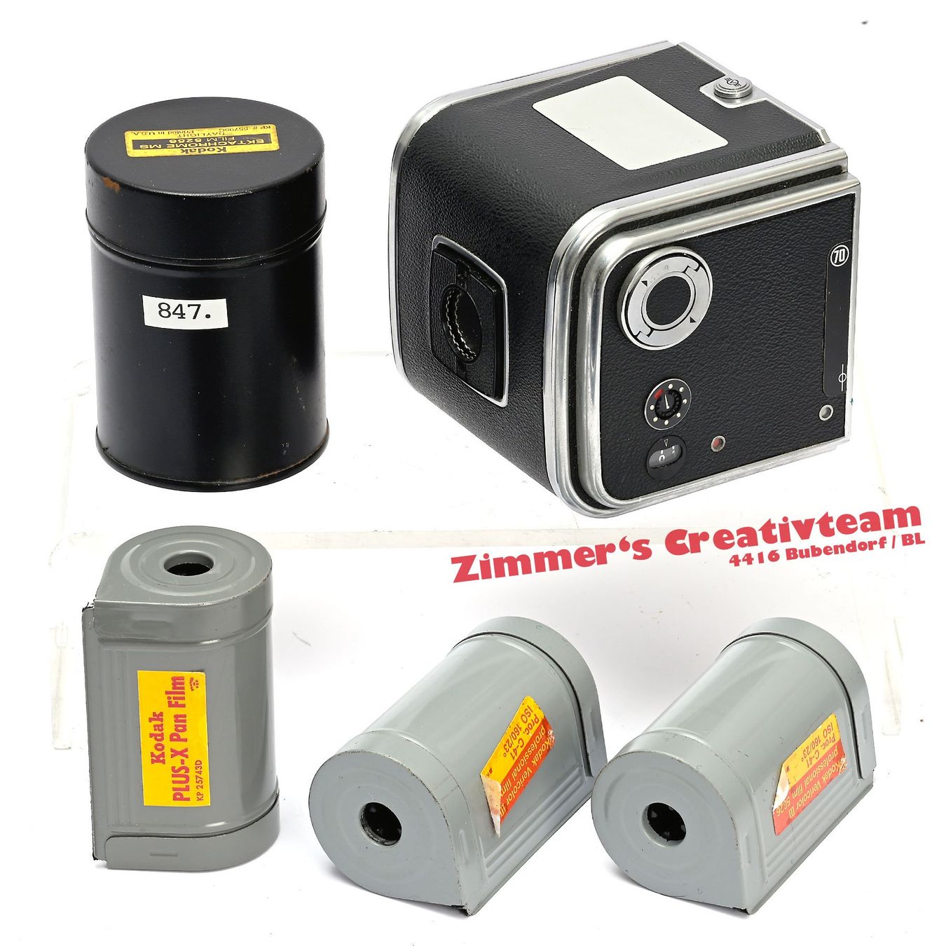 Hasselblad Fotocamera: Hasselbalad 70mm Kassette zu V-Kameras – Usato da Bubendorf venduto da zimmers_creativteam 1