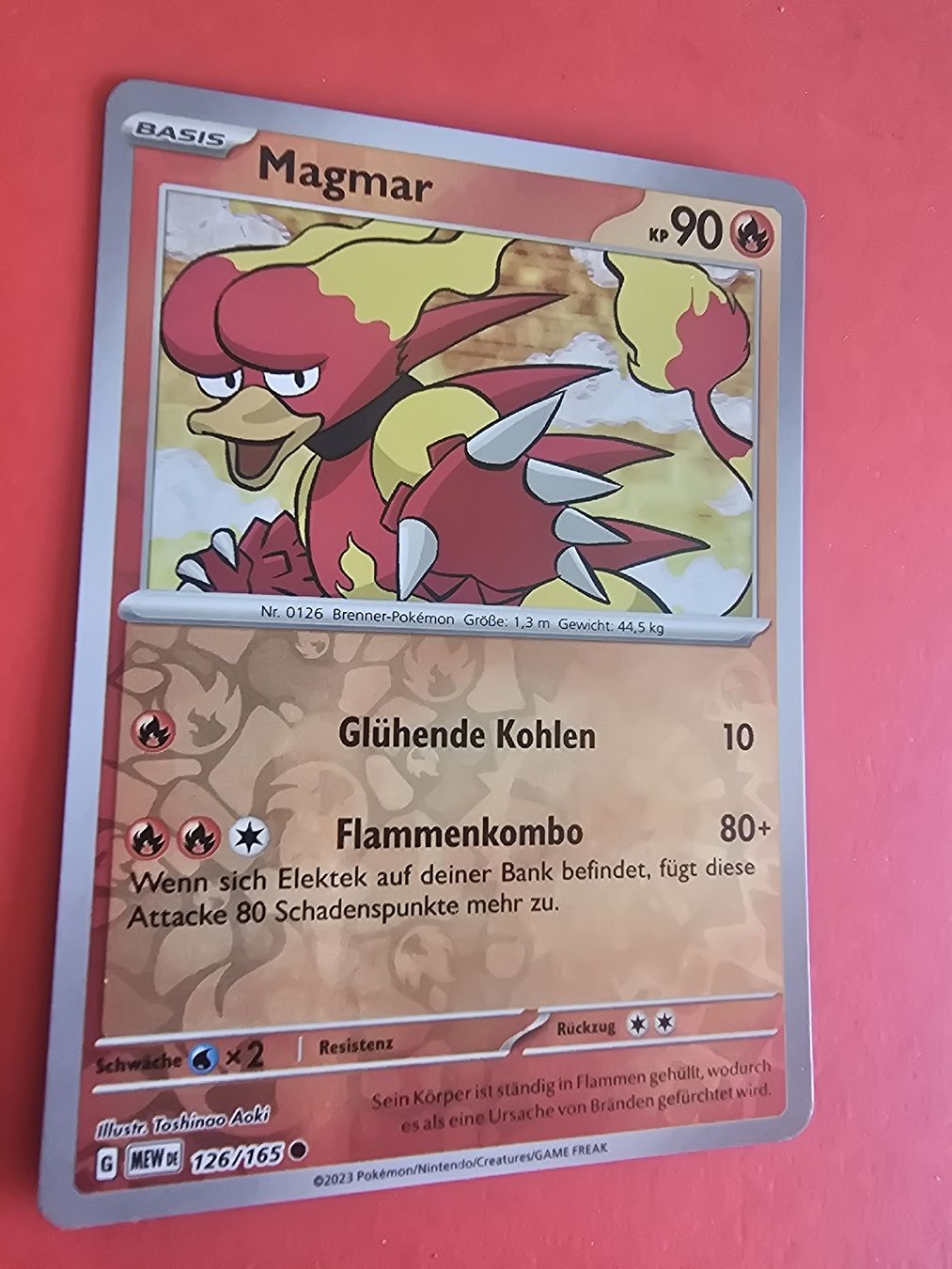 Pokémon Carte collezionabili: Pokemon, Magmar 126/165 Reverse Holo, DE – Nuovo (secondo la descrizione) da Pfäffikon SZ venduto da gmw_8nk9 1