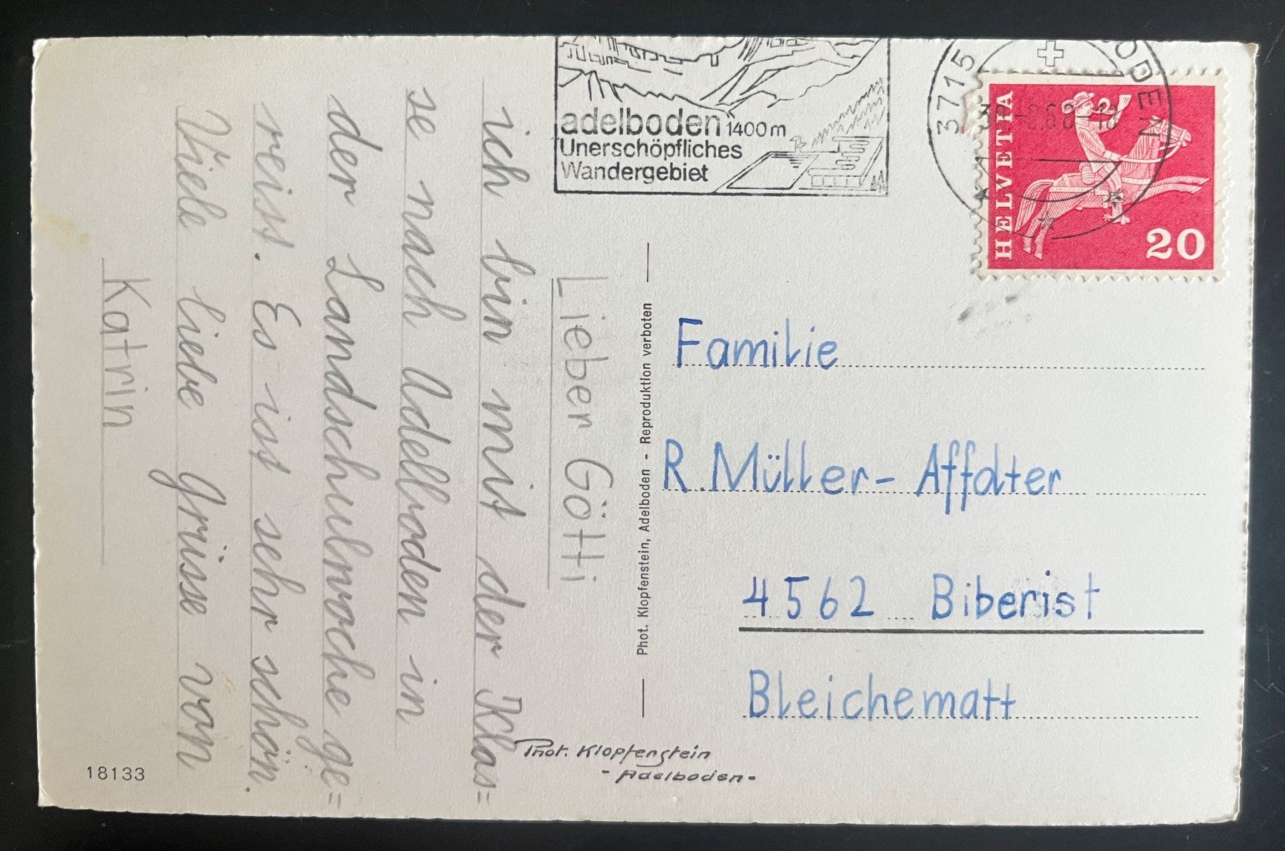 Cartes postales: AK Adelboden 9 Bilder – D'occasion à Biberist par Edelfloh 1