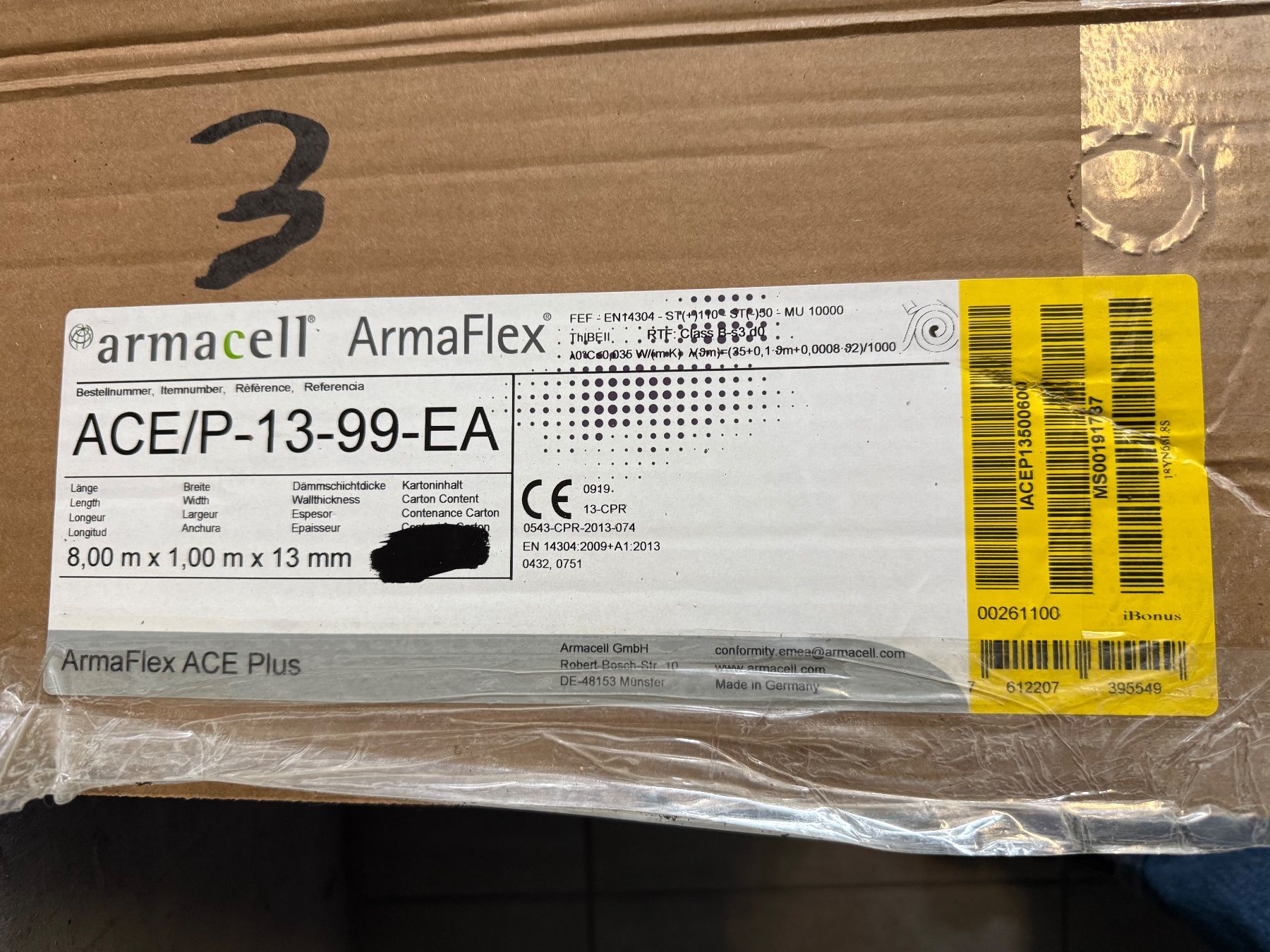Sanitari: Armaflex Selbstklebende Dämmmatte ACE/Plus – Nuovo (secondo la descrizione) da Seengen venduto da joe.gau 1