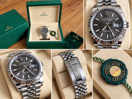 Rolex Datejust 41 Ref. 126334 Grau – Full Set, Bucherer 2025