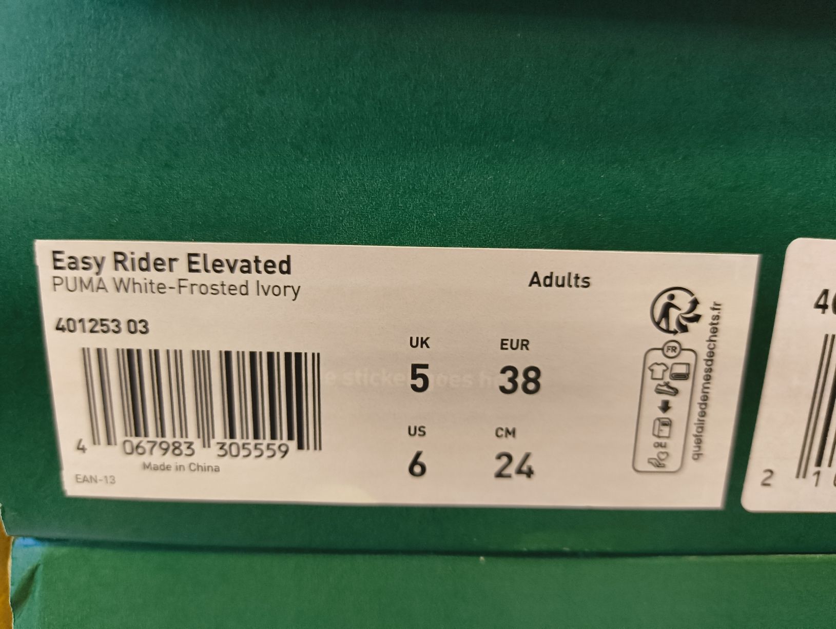 Puma Scarpe da uomo: Puma Easy Rider Damenschuhe, Grösse 38 – Nuovo e nell'imballaggio originale da Uitikon Waldegg venduto da PJLS1 4