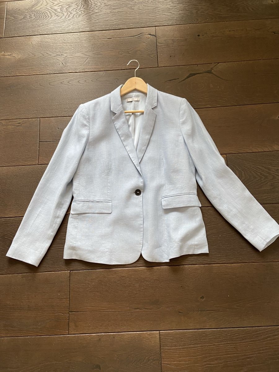 Mango Jacken: Leinenblazer hellblau 40/42 gereinigt, Mango – Neu (gemäss Beschreibung) aus Pratteln von Arthband