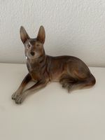 Hübsche Schäferhund Figur aus Porzellan , Top Zustand!