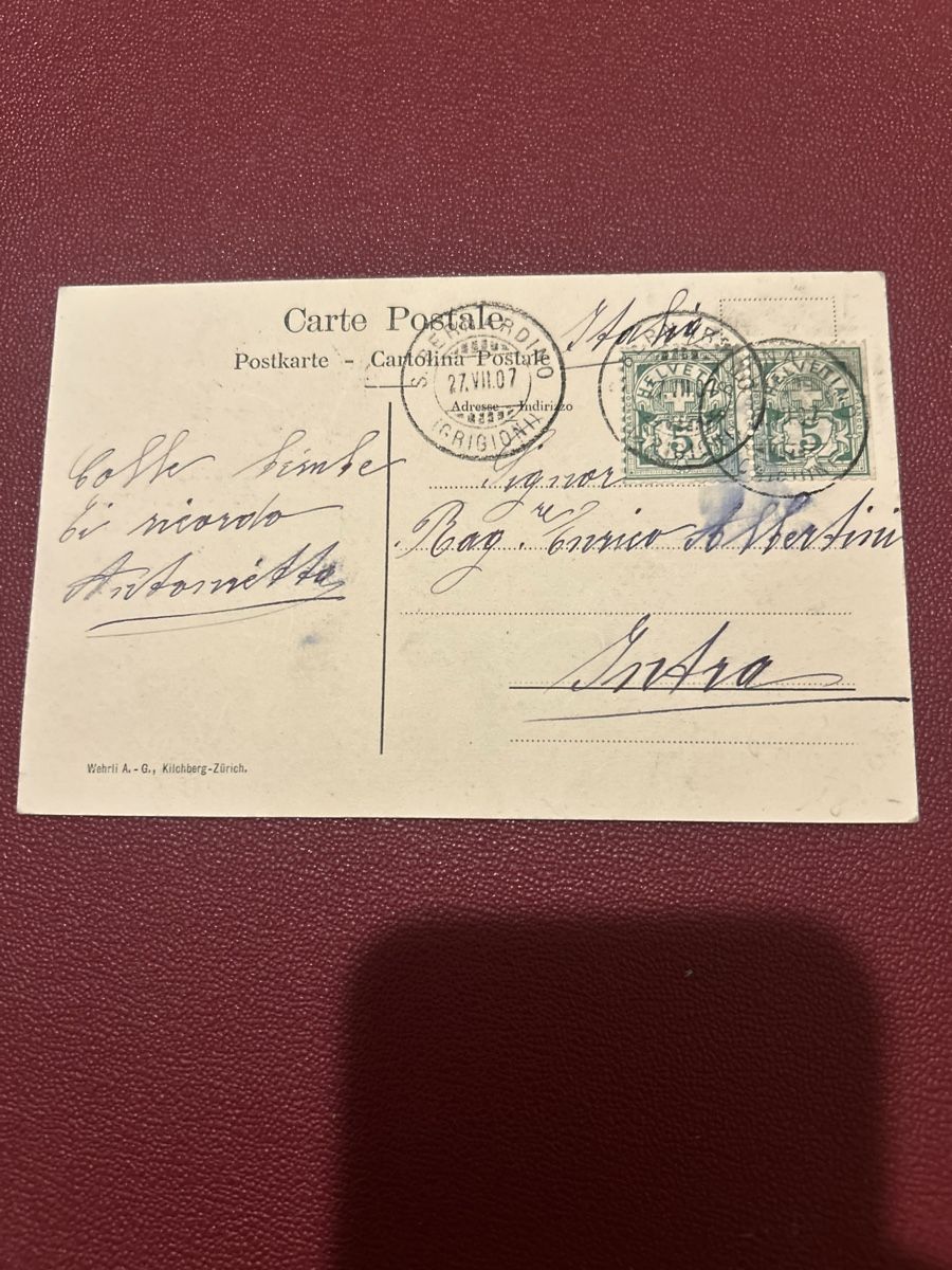 Cartes postales: San Bernardino 1907 – D'occasion à Breganzona par Milesbo 1