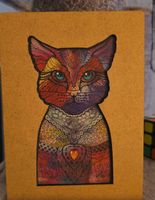 Holz Puzzle Katze neuwertigem Zustand