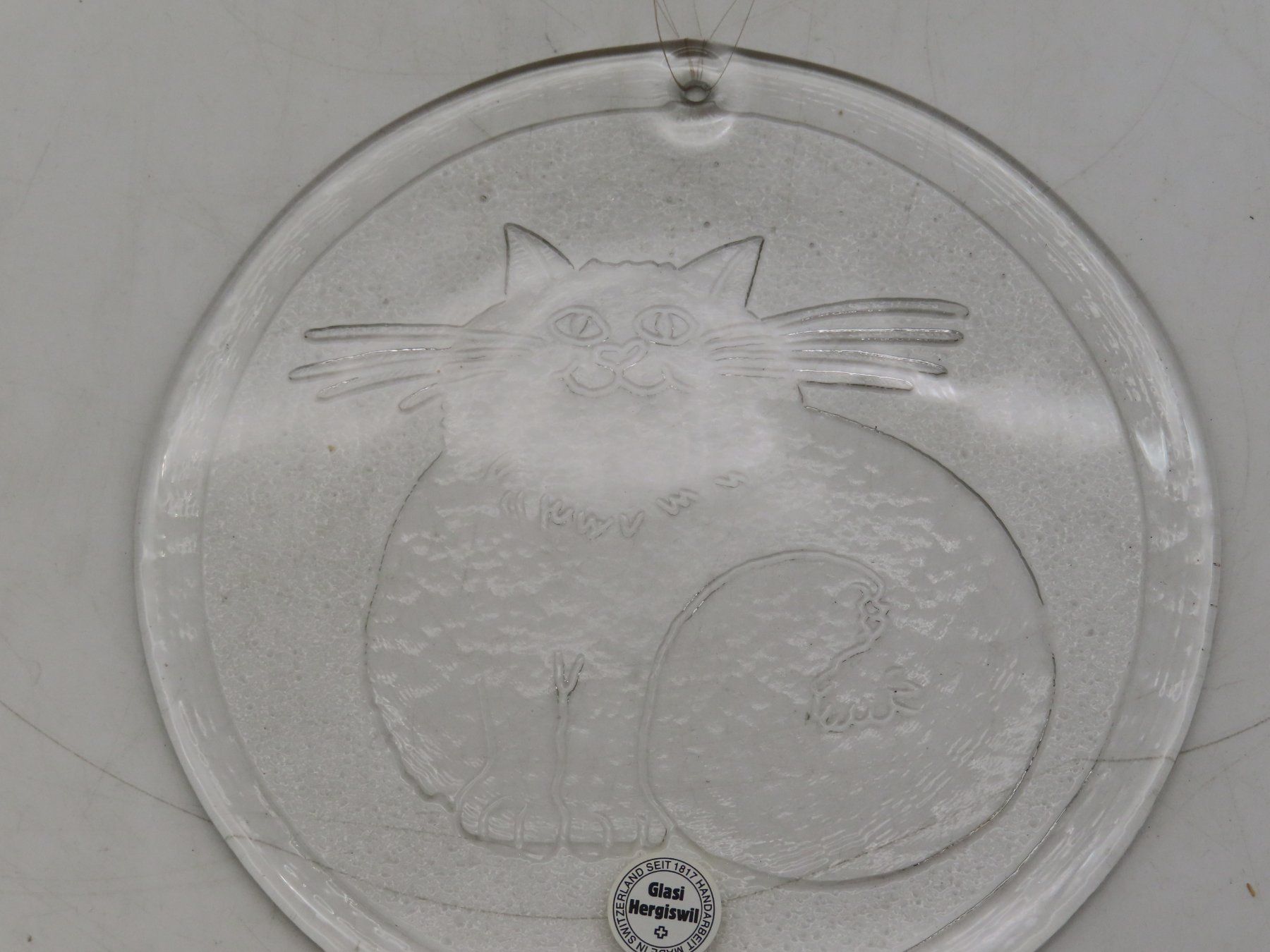 Glasi Hergiswil Bicchieri: Glasi Hergiswil Katze – Usato da Reinach BL venduto da WBZ-Flohmarkt 1