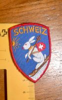 VINTAGE Badge SCHWEIZ Hase ST. GALLER STICKEREI klein