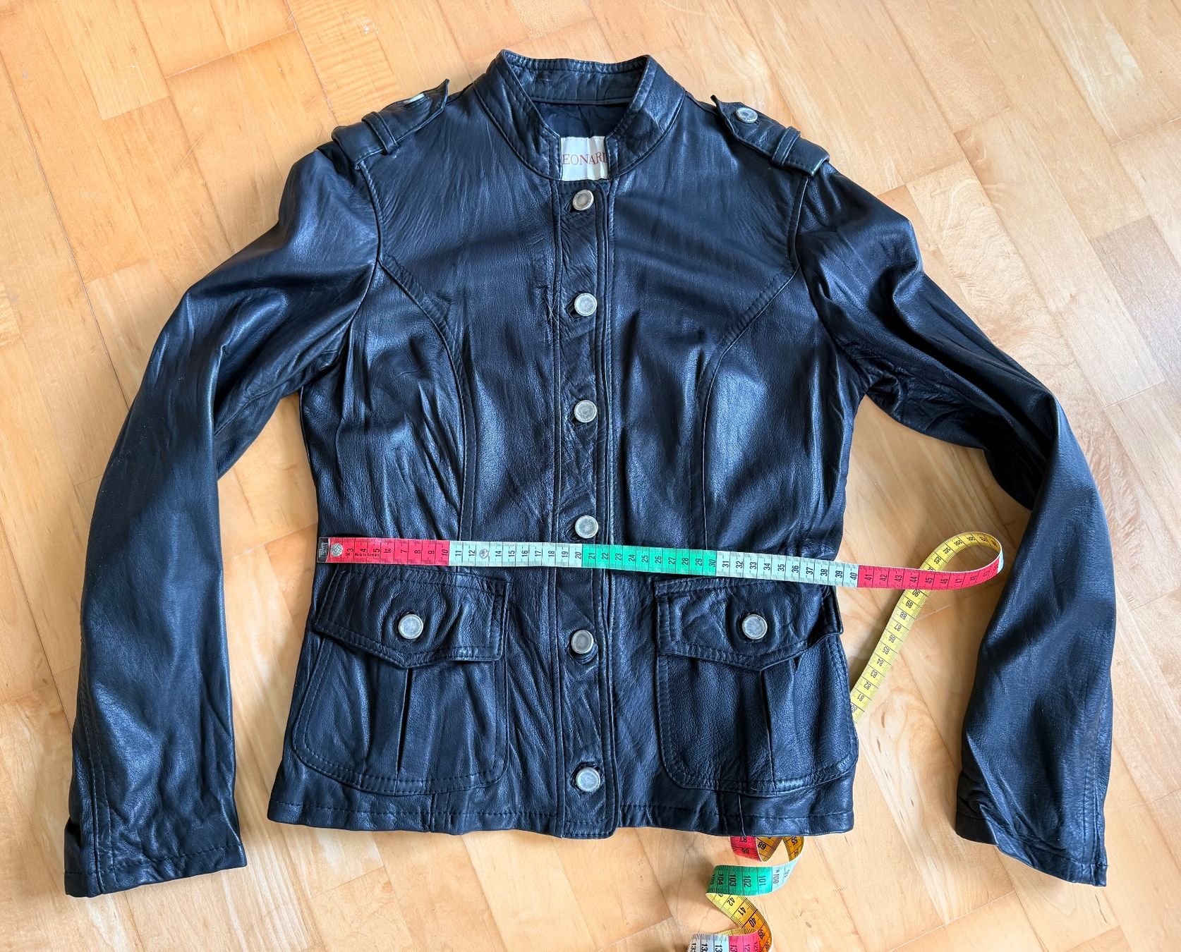 Giacche: LEONARDO Lammnappa Lederjacke Crinkle-Optik Grösse 36 – Nuovo (secondo la descrizione) da Frauenfeld venduto da Scleo 5
