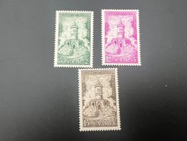 Saar  1956 Mi. Nr. 373-75  *  mit Erstfalz (4888)